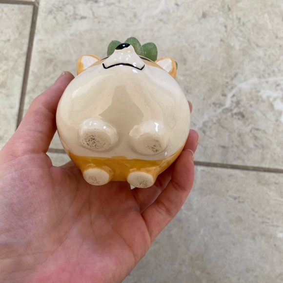 Ceramic Corgi XS Planter - Picture 4 of 4